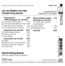 Lex van Delden (1919-1988): Streichquartette Nr.1-3, CD