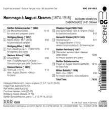 Hommage a August Stramm, CD