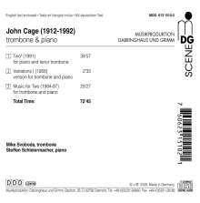 John Cage (1912-1992): Two 5 für Posaune &amp; Klavier, CD