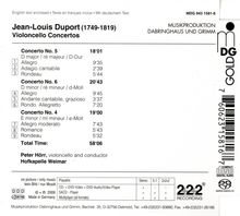 Jean-Louis Duport (1749-1819): Cellokonzerte Nr.4-6, Super Audio CD