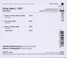 Philip Glass (geb. 1937): How Now für Klavier, CD