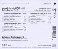 Joseph Haydn (1732-1809): Streichquartette Vol.4, CD