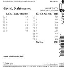 Giacinto Scelsi (1905-1988): Suiten für Klavier Nr.8 &amp; 9, CD