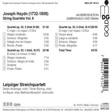 Joseph Haydn (1732-1809): Streichquartette Vol.6, CD
