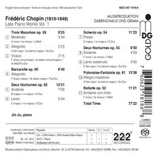 Frederic Chopin (1810-1849): Späte Klavierwerke Vol.1, Super Audio CD