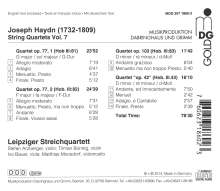 Joseph Haydn (1732-1809): Streichquartette Vol.7, CD