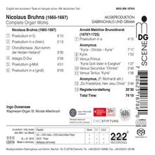 Nicolaus Bruhns (1665-1697): Sämtliche Orgelwerke, Super Audio CD