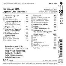 Jan Janca (geb. 1933): Orgelwerke &amp; Chormusik Vol.4, CD