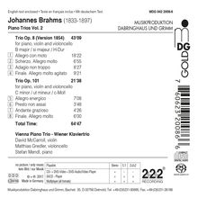 Johannes Brahms (1833-1897): Klaviertrios Vol.2, Super Audio CD