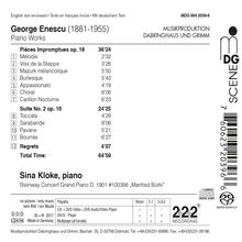 George Enescu (1881-1955): Klavierwerke, Super Audio CD