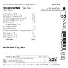 Felix Mikhailovich Blumenfeld (1863-1931): Klavierwerke, Super Audio CD