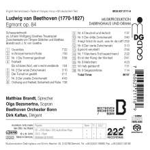 Ludwig van Beethoven (1770-1827): Egmont op.84, Super Audio CD