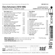 Clara Schumann (1819-1896): Sämtliche Lieder, Super Audio CD