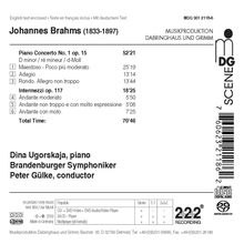 Johannes Brahms (1833-1897): Klavierkonzert Nr.1, Super Audio CD