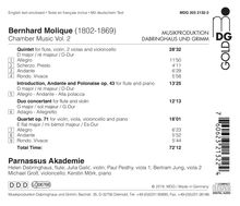 Wilhelm Bernhard Molique (1802-1869): Kammermusik Vol.2, CD