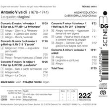 Antonio Vivaldi (1678-1741): Concerti op.8 Nr.1-4 "Die vier Jahreszeiten" für Violine &amp; Orgel, Super Audio CD