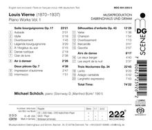 Texte: Louis Vierne (1870–1937), Piano Works Vol. 1, Suite bourguignonne Op. 17, Silhouettes d'enfants Op. 43. Links Trackliste.