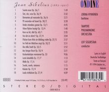 Jean Sibelius (1865-1957): Orchesterlieder, CD