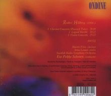 Anders Hillborg (geb. 1954): Klarinettenkonzert "Peacock Tales", CD