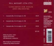 Wolfgang Amadeus Mozart (1756-1791): Violinkonzerte Nr.3-5, CD