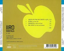 Iiro Rantala (geb. 1970): Klavierkonzert Gis/As, CD