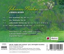 Johannes Brahms (1833-1897): Vokalquartette op.64 Nr.1 &amp; 2, op.92, CD