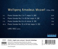 Wolfgang Amadeus Mozart (1756-1791): Klaviersonaten Nr.2,3,8,13, CD