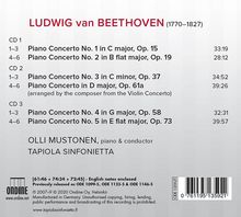 Ludwig van Beethoven (1770-1827): Klavierkonzerte Nr.1-5, 3 CDs