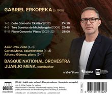 Gabriel Erkoreka (geb. 1969): Cellokonzert "Ekaitza", CD