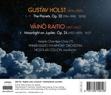"GUSTAV HOLST: The Planets, Op. 32. VÄINÖ RAITIO: Moonlight on Jupiter, Op. 24. Helsinki Chamber Choir, FRSO." Wolken vor Sternenhimmel.