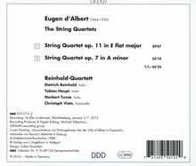 Eugen D'Albert (1864-1932): Streichquartette Nr.1 &amp; 2, CD