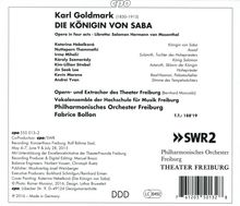 Karl Goldmark (1830-1915): Die Königin von Saba, 3 CDs