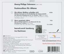 Georg Philipp Telemann (1681-1767): Festmusiken für Altona "Die dicken Wolken scheiden sich" TVWV deest (1760), CD