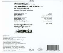 Michael Haydn (1737-1806): Die Wahrheit der Natur (Oratorium), CD