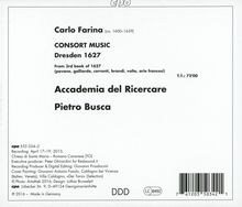 Carlo Farina (1600-1640): Consort Music (Dresden 1627/1628), CD