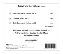 Friedrich Gernsheim (1839-1916): Klavierkonzert op.16, CD