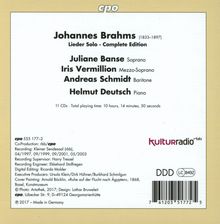 Johannes Brahms (1833-1897): Sämtliche Lieder, 11 CDs