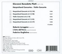 Giovanni Benedetto Platti (1697-1763): Cembalokonzerte C-Dur,F-Dur,G-Dur,A-Dur, CD