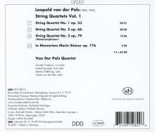 Leopold van der Pals (1884-1966): Streichquartette Nr.1-3, CD
