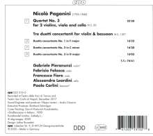 Niccolo Paganini (1782-1840): Streichquartett Nr.3, CD