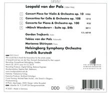 Leopold van der Pals (1884-1966): Klavierkonzert op.100, CD