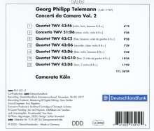 Georg Philipp Telemann (1681-1767): Concerti da Camera Vol.2, CD