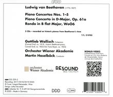 Ludwig van Beethoven (1770-1827): Sämtliche Klavierkonzerte, 3 CDs