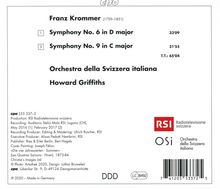 Franz Krommer (1759-1831): Symphonien Nr.6 &amp; 9, CD