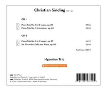 Christian Sinding (1856-1941): Klaviertrios Nr.1-3 (op. 23,64,87), 2 CDs