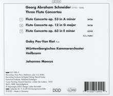 Georg Abraham Schneider (1770-1839): Flötenkonzerte G-Dur op.12, a-moll op. 53, e-moll op. 63, CD