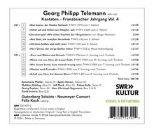 Georg Philipp Telemann (1681-1767): Kantaten - Französischer Jahrgang 1714/1715 Vol.4, 2 CDs