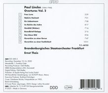Paul Lincke (1866-1946): Ouvertüren Vol.2, CD