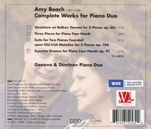 Amy Beach (1867-1944): Werke für Klavier 4-händig / für 2 Klaviere, CD