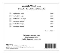 Joseph Weigl (1766-1846): Oboentrios Nr.1-6, CD